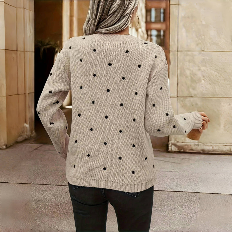 Clara | Sweater with Small Dots