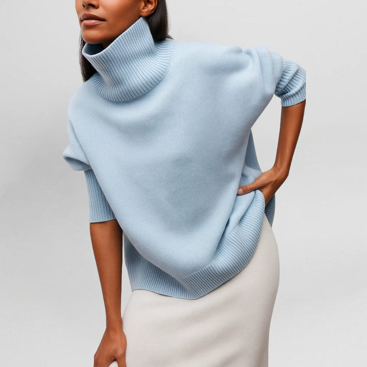 Stefanie | Warm and Elegant Sweater with High Collar