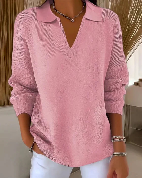 Nadia | Elegant Sweater with Soft Collar