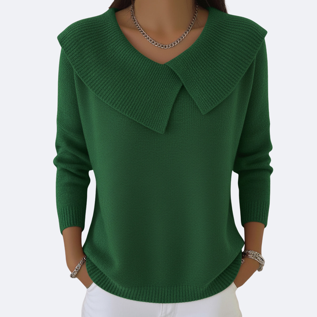 LUCIA - Warm Sweater with Soft Collar