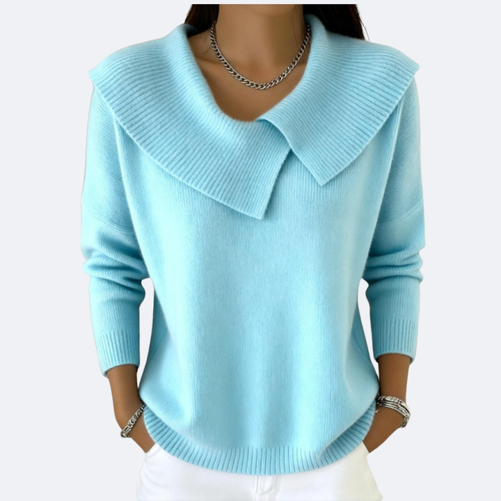 LUCIA - Warm Sweater with Soft Collar
