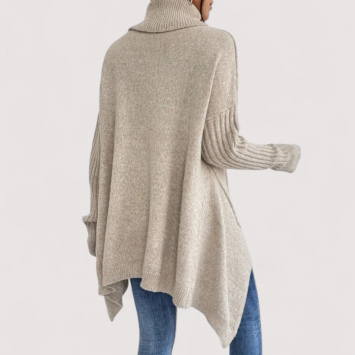 Patricia – Long and Elegant Sweater with High Collar