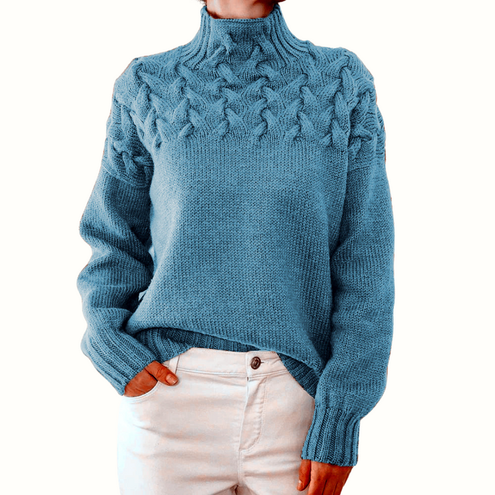 Loretta | Soft and Cozy Sweater with a High Collar
