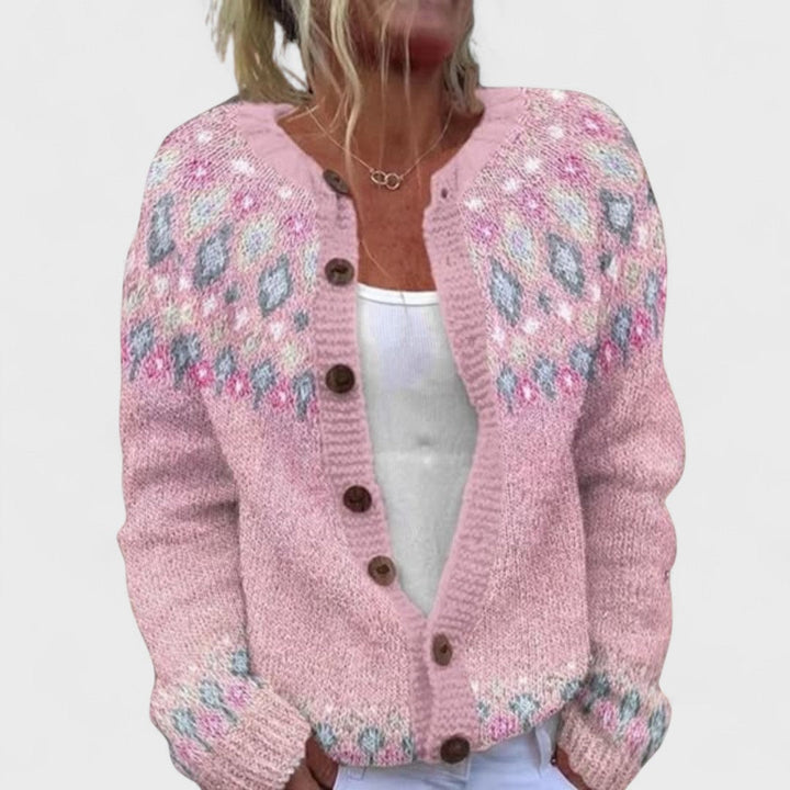 Lianne Azzurro Polvere – Chic Style Wide Knit Cardigan