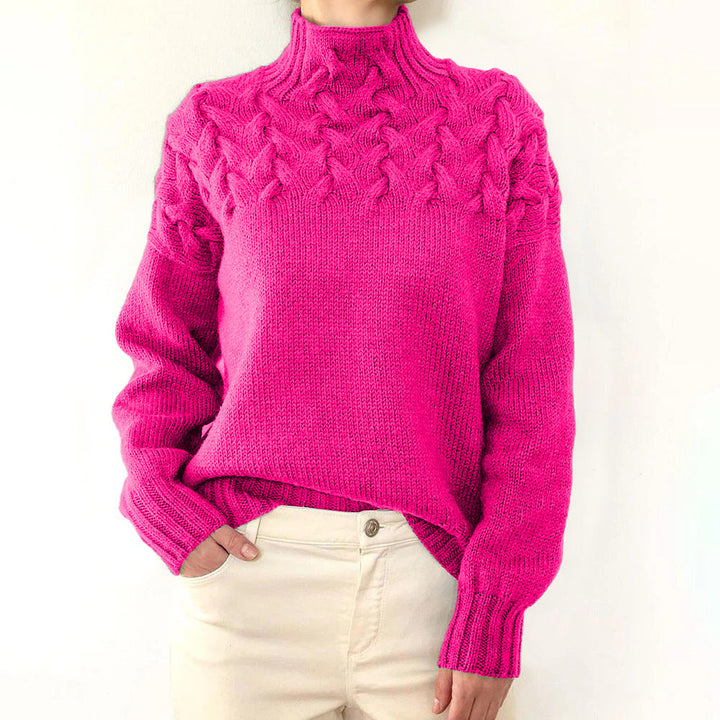 Loretta | Soft and Cozy Sweater with a High Collar