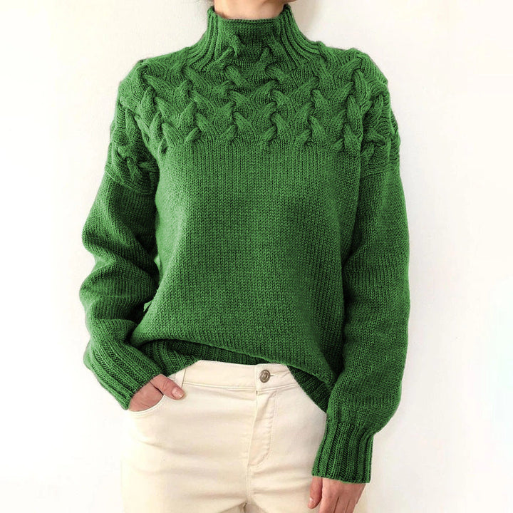 Loretta | Soft and Cozy Sweater with a High Collar